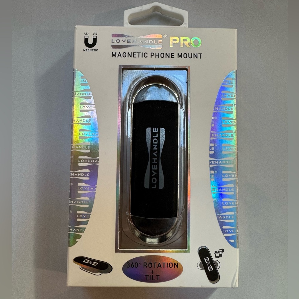 NEW Love Handle PRO Magnetic Phone Mount Black